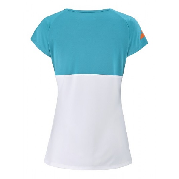 Женская футболка Babolat Play (White/Blue) для большого тенниса